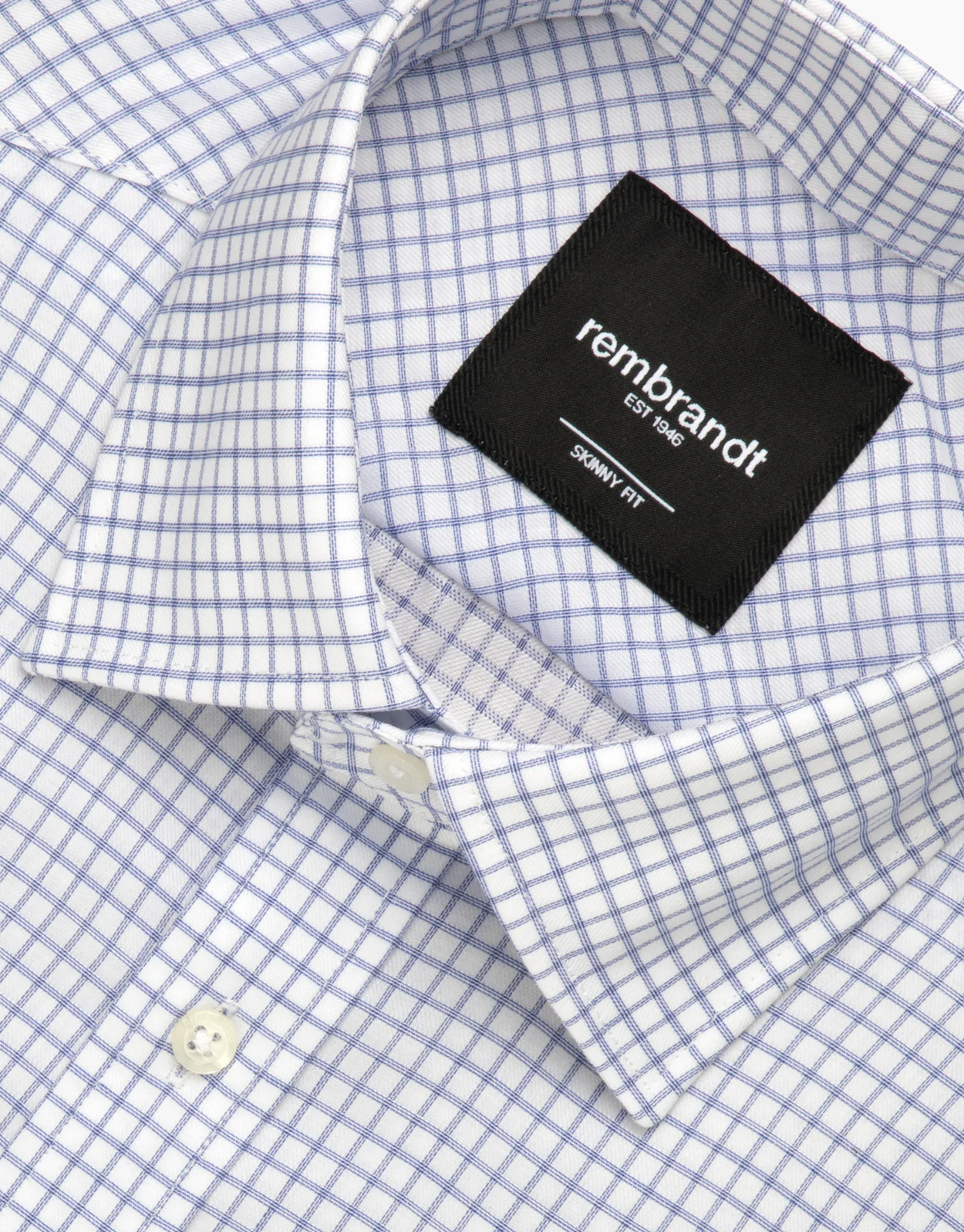 Banks Navy Graph Check Shirt - Image 4