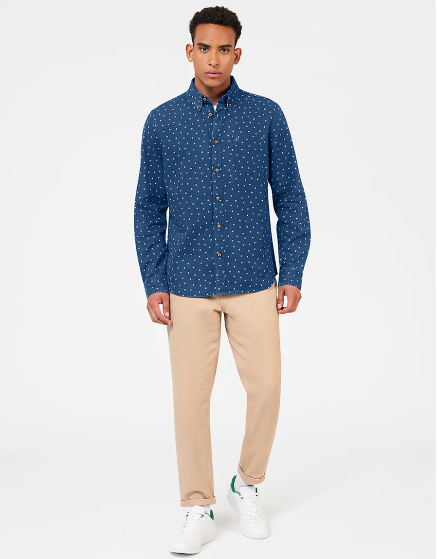 Ben Sherman Indigo Card Print Shirt - Image 2