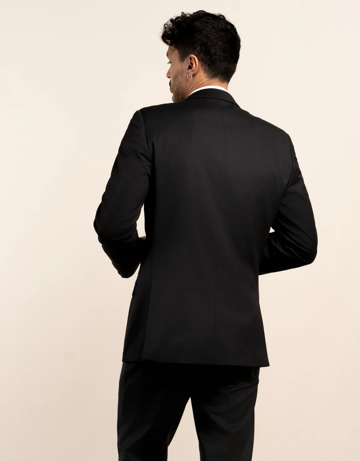 Hire Bogart Black Dinner Suit Jacket - Image 3