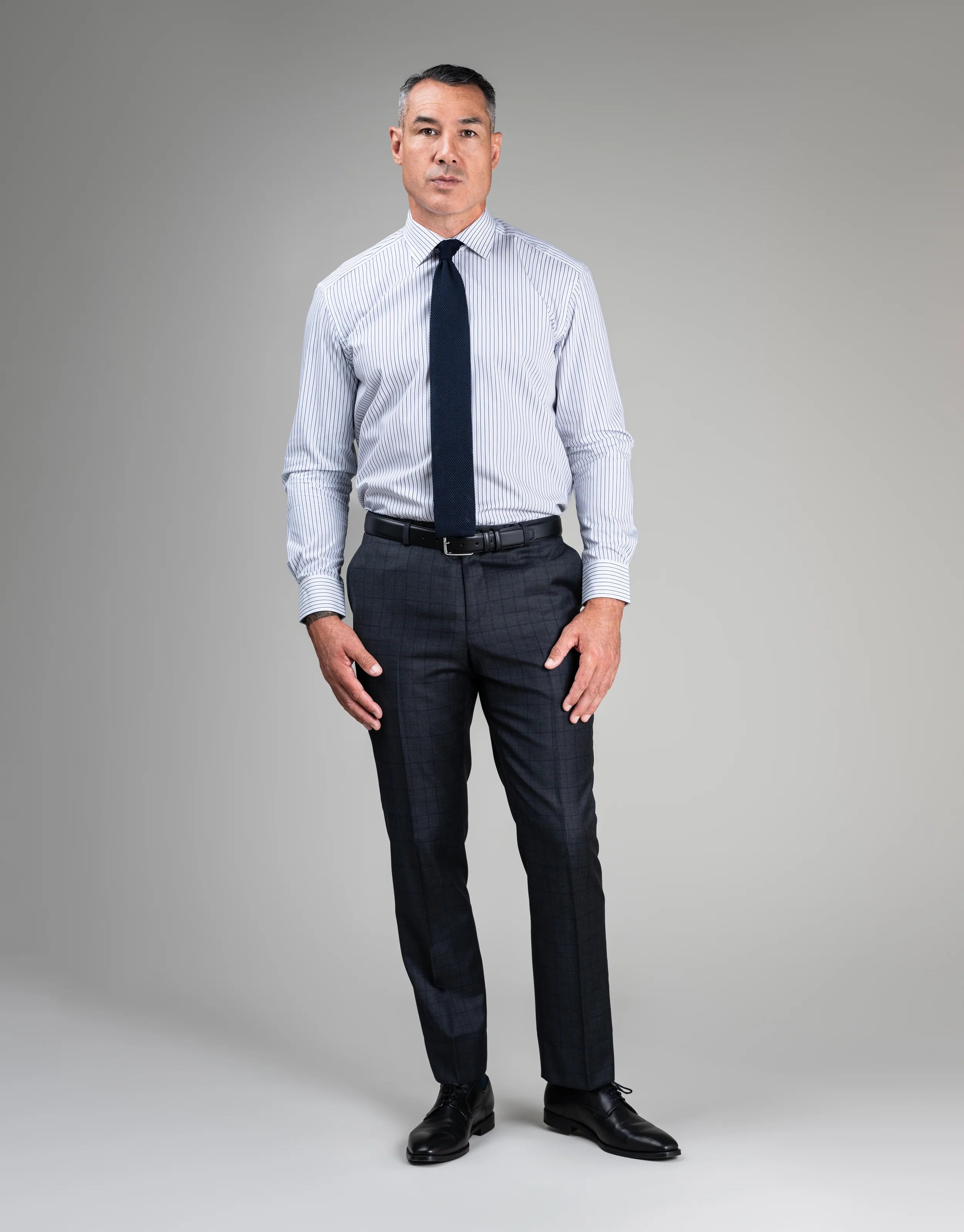 Cooper Charcoal & Blue Check Suit - Image 8