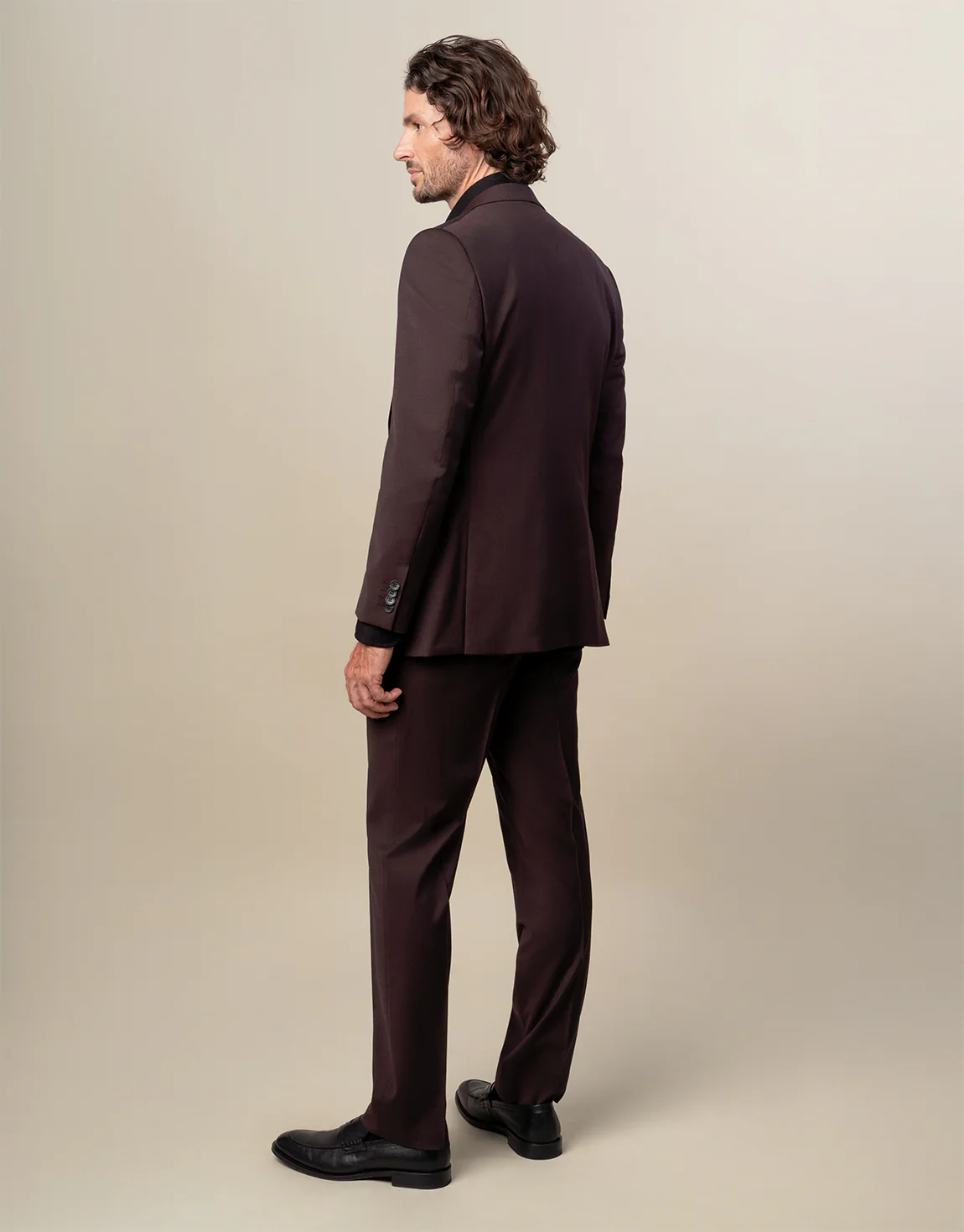 Cooper Burgundy Twill Suit - Image 4
