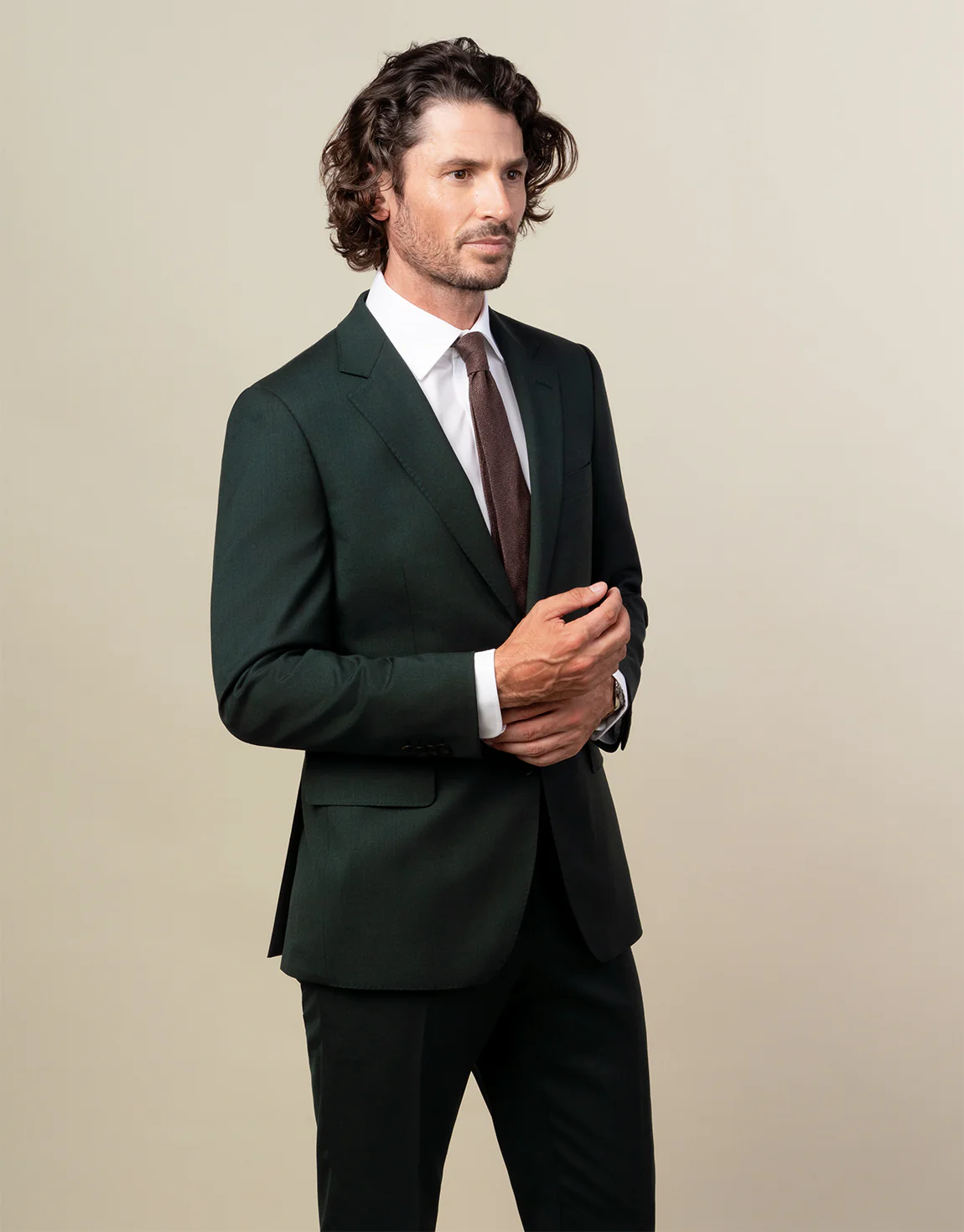Cooper Dark Green Suit Jacket - Image 3