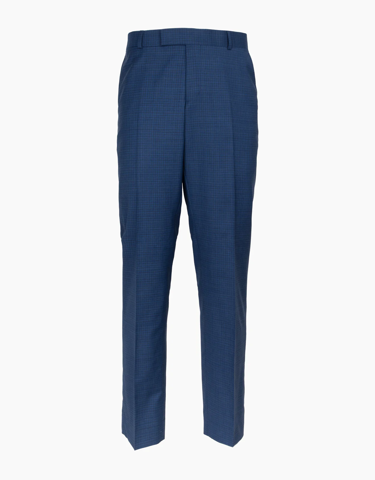 Lotus Mid Blue Check Suit Trouser - Image 5