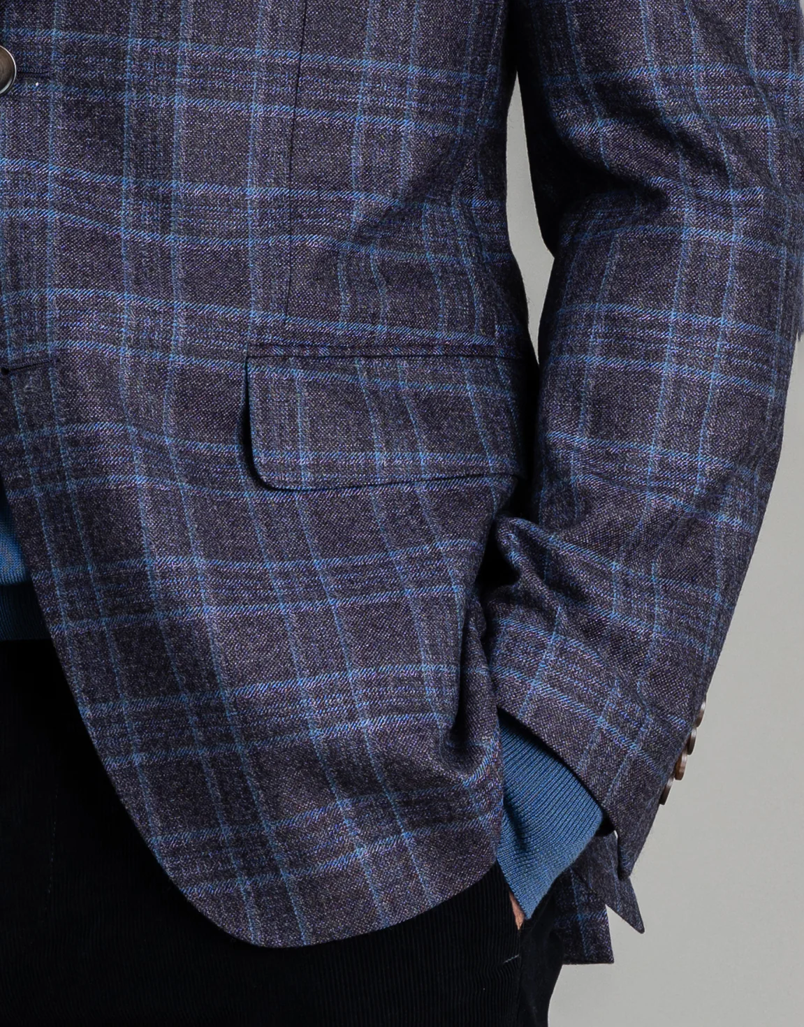 Cooper Purple & Blue Check Blazer - Image 6