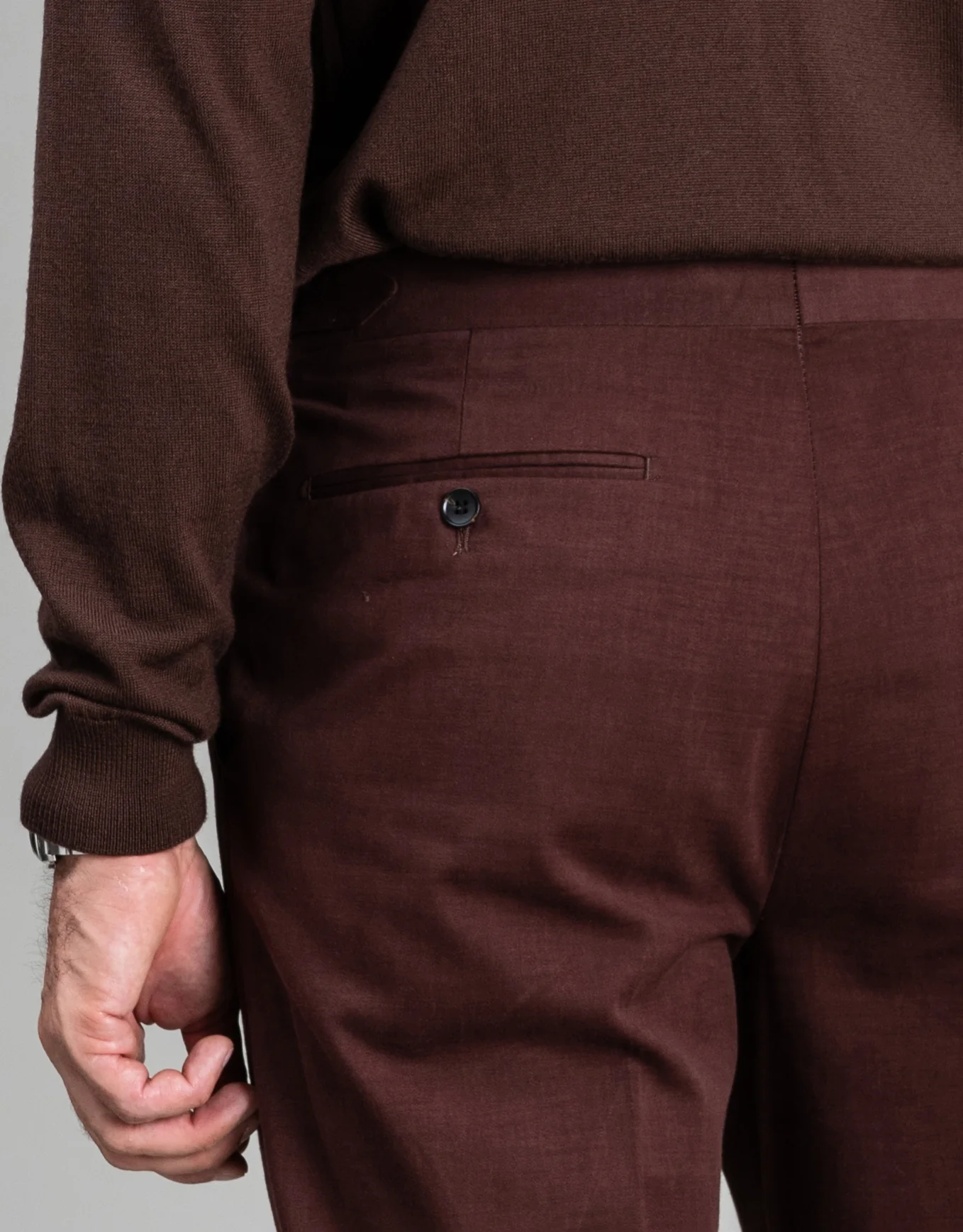 Cyprus Maroon Cotton-Cashmere Suit - Image 12