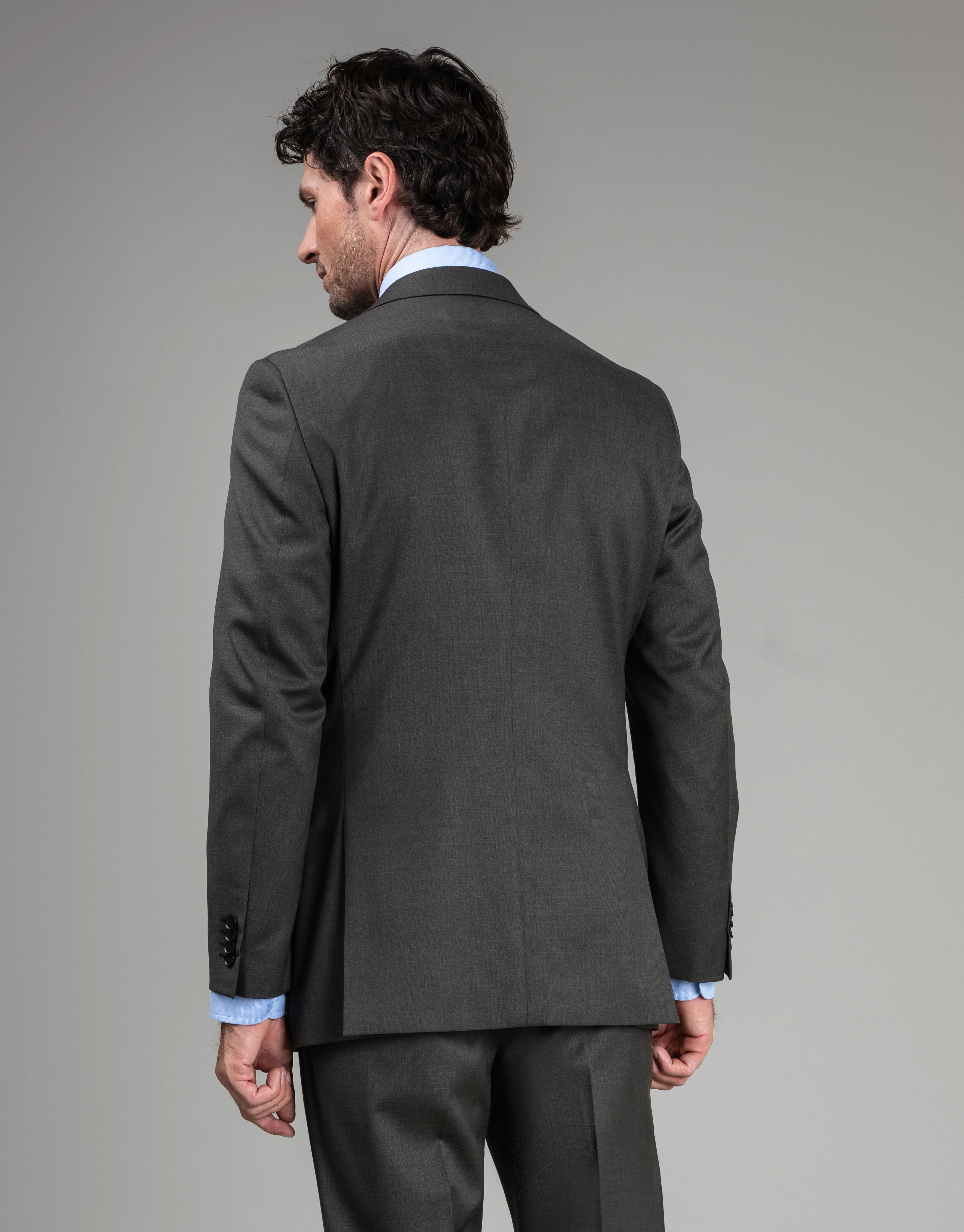 Cyprus Olive Green Twill Suit Jacket - Image 3