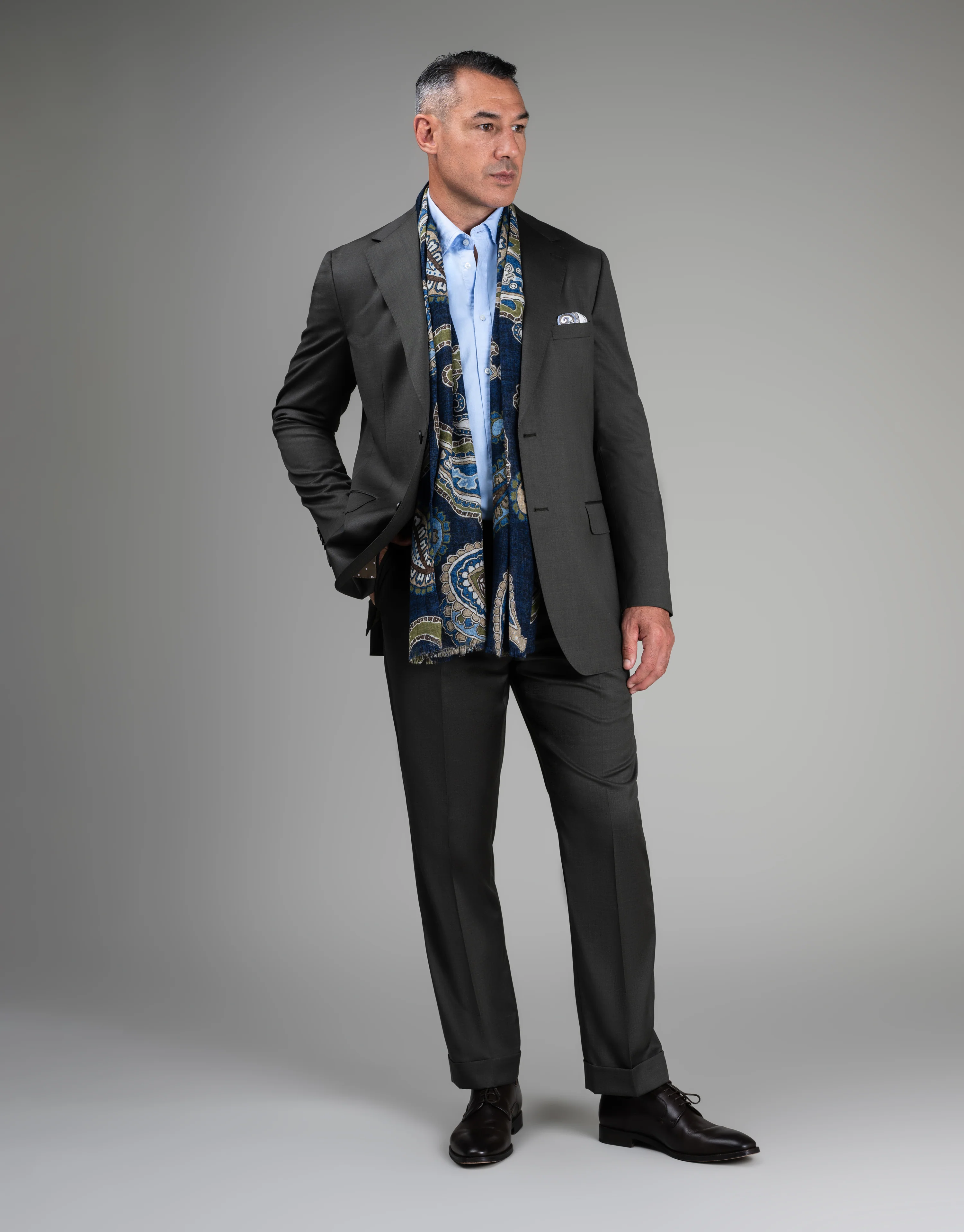Cyprus Olive Green Twill Suit Jacket - Image 4