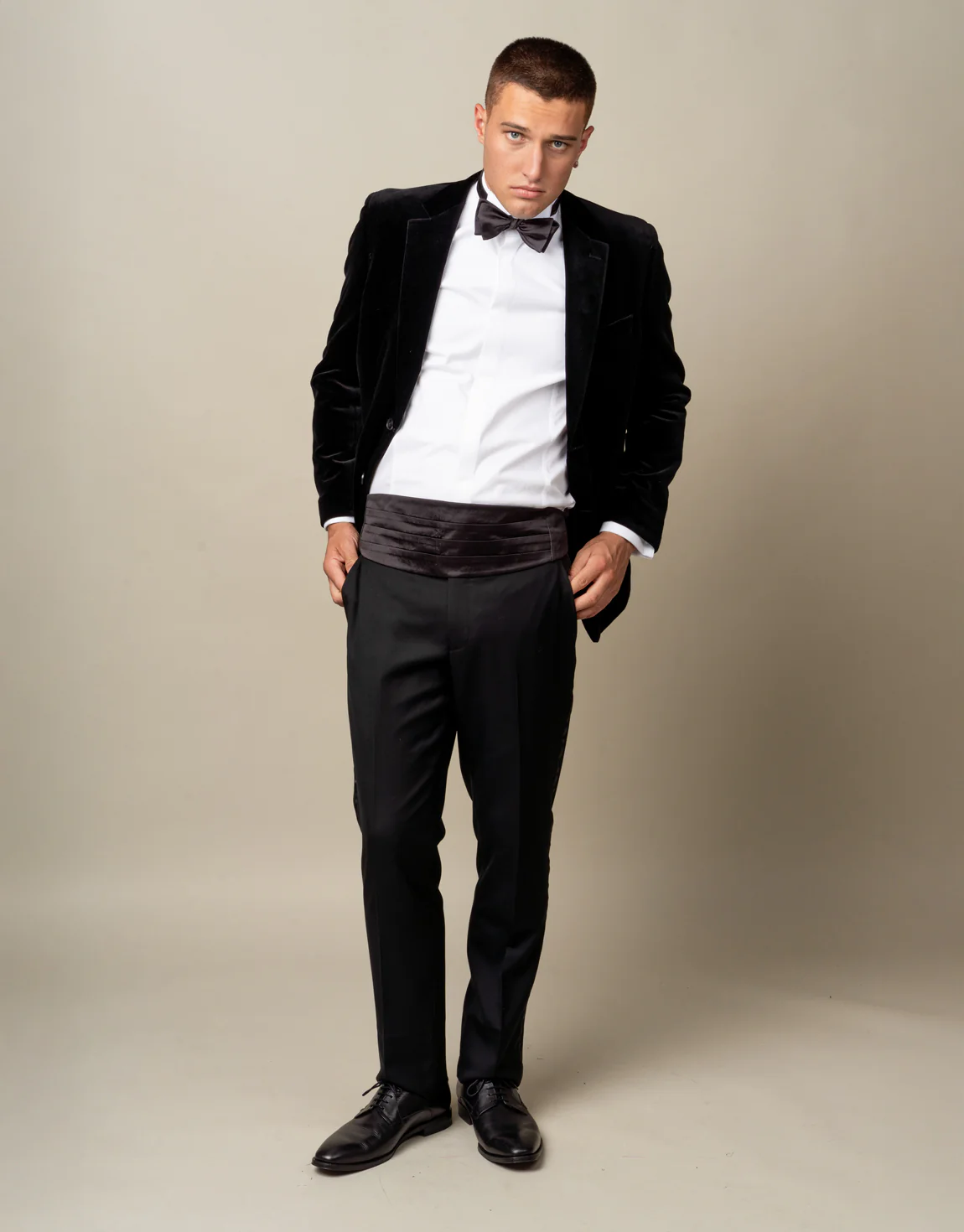 Ferry Jet Black Tuxedo Suit Trouser - Image 2