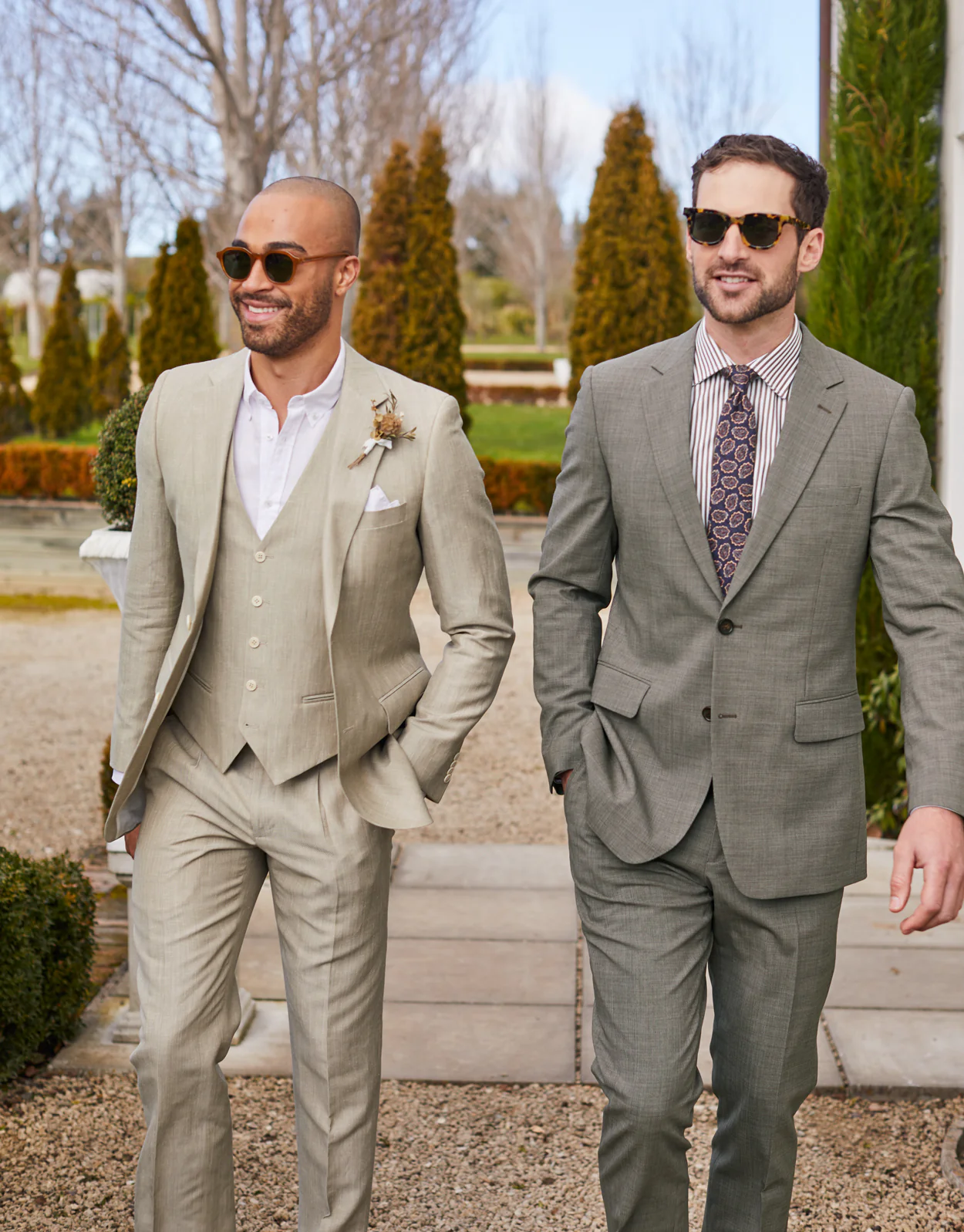 Hawker Bone Linen-Wool Blend Twill Blazer - Image 6