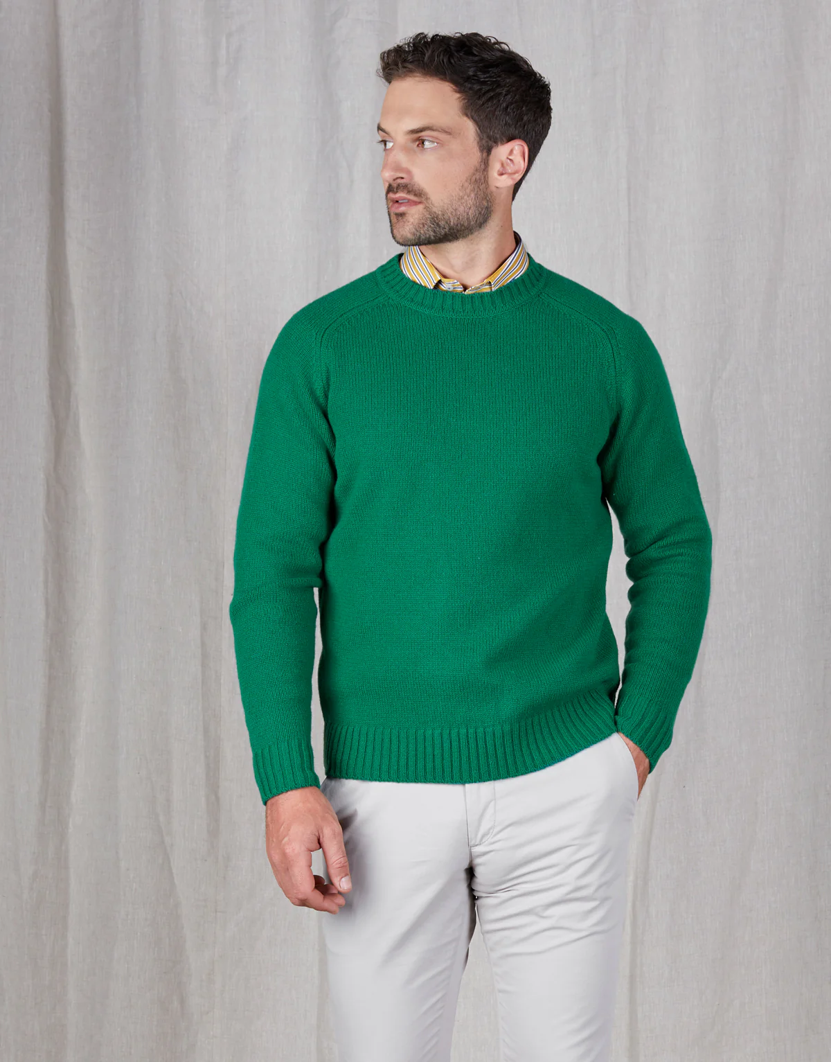 Kaiapoi Green Shetland Sweater - Image 3