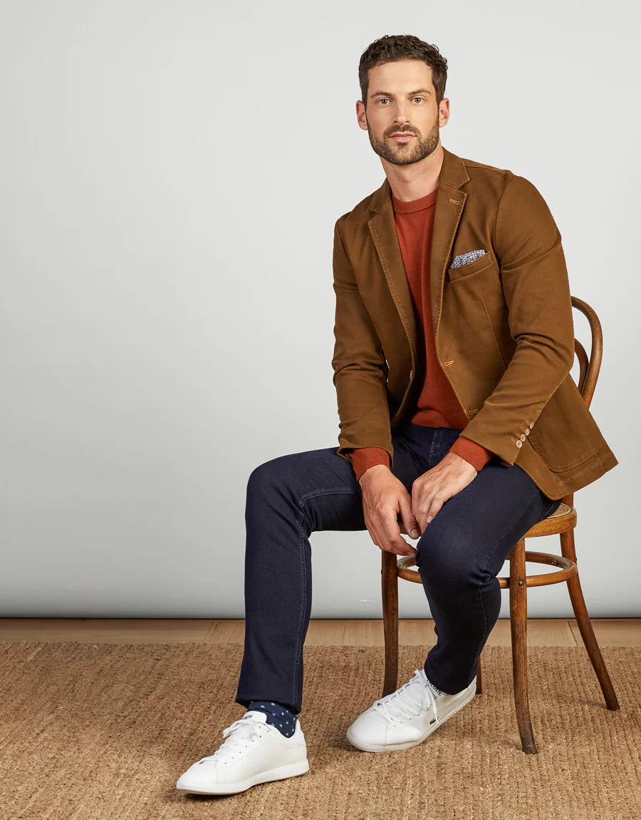 Kurt Textured Indigo Jeans - Image 4