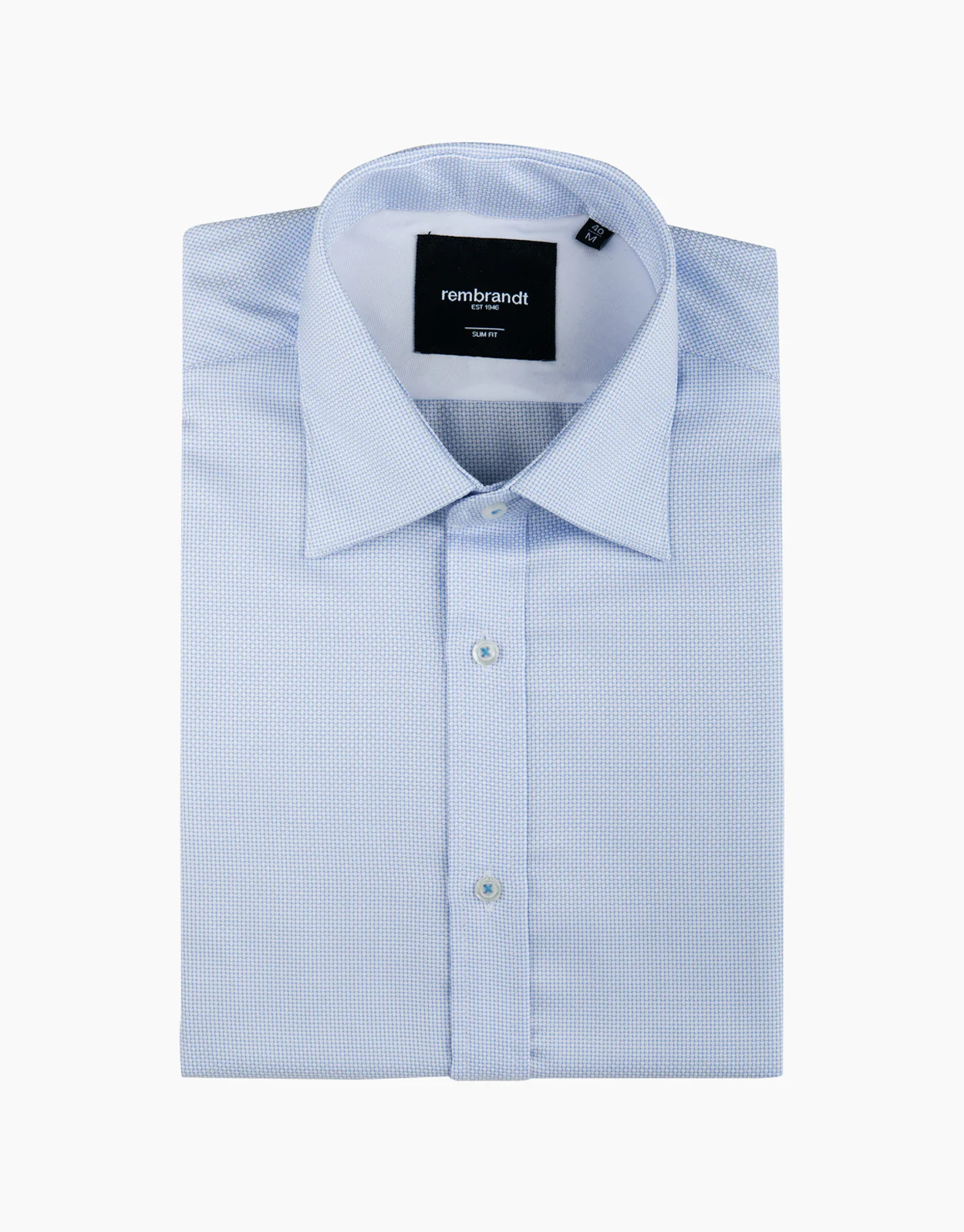 London Light Blue Textured Shirt - Image 5