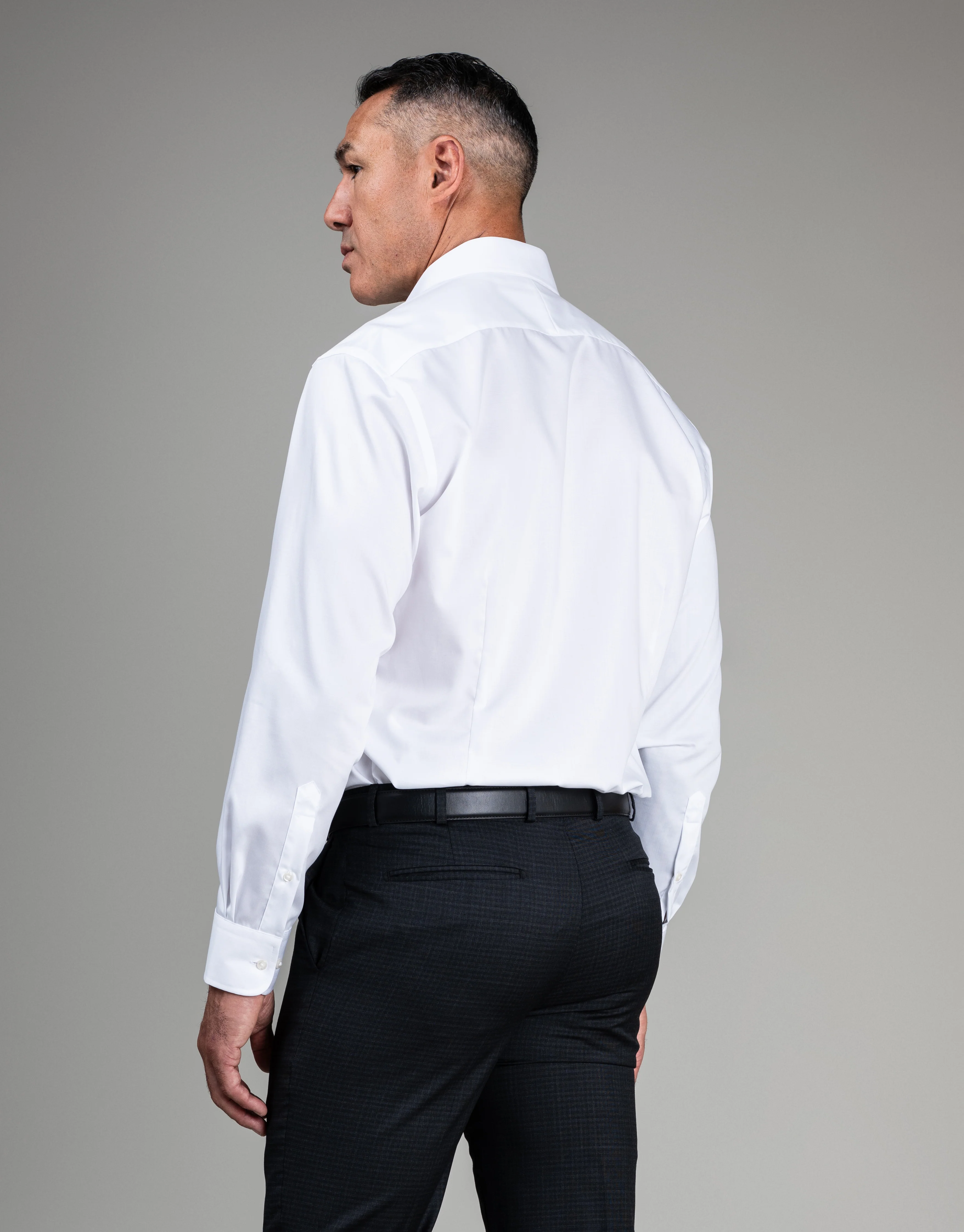 London White Fine Twill Shirt - Image 3