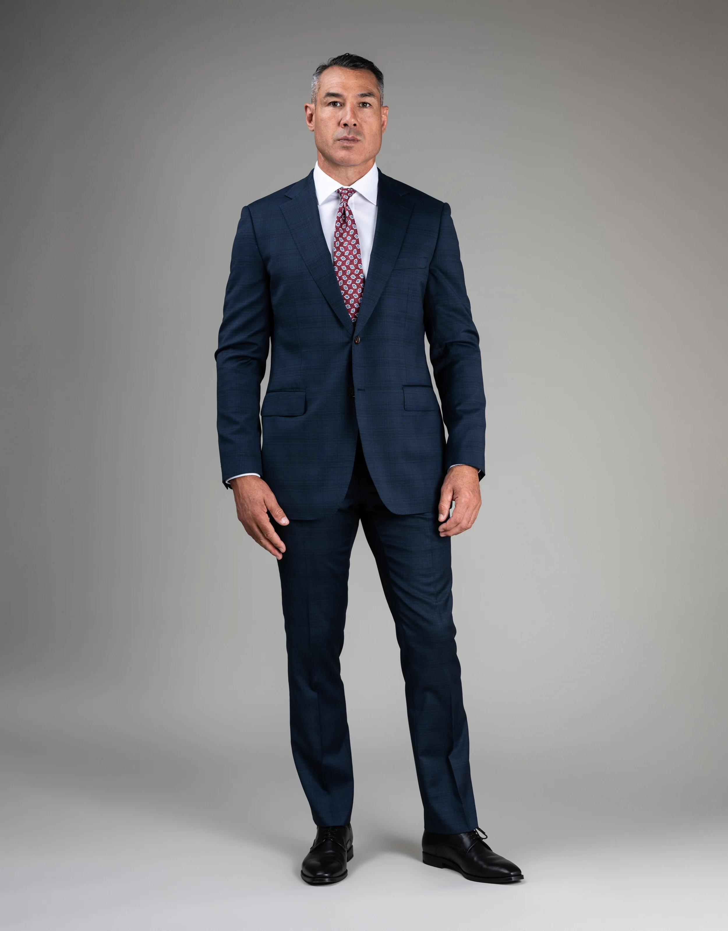 Lotus Blue Check Suit Trouser - Image 4