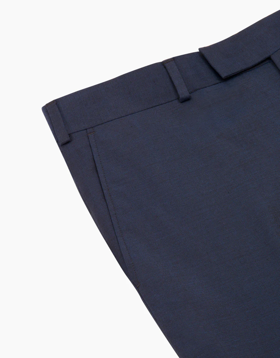 Lotus Blue Contrast Twill Suit Trouser - Image 6