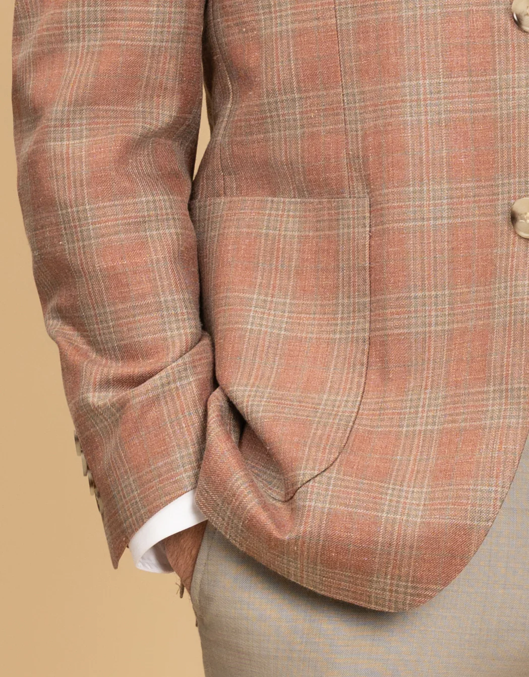 Malta Pink & Sage Glen Check Blazer - Image 5