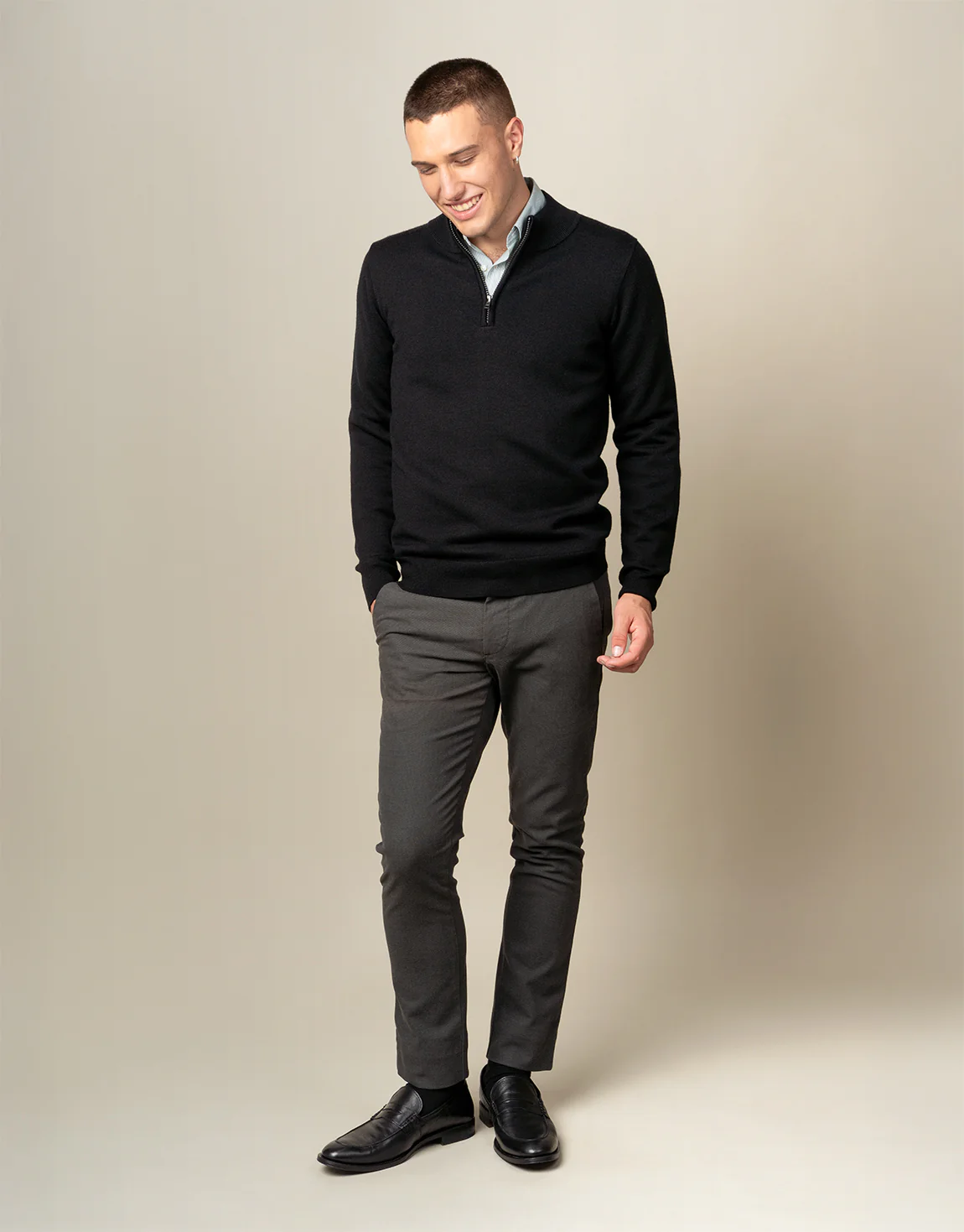 Mataura Black 1/4 Zip Jersey - Image 4