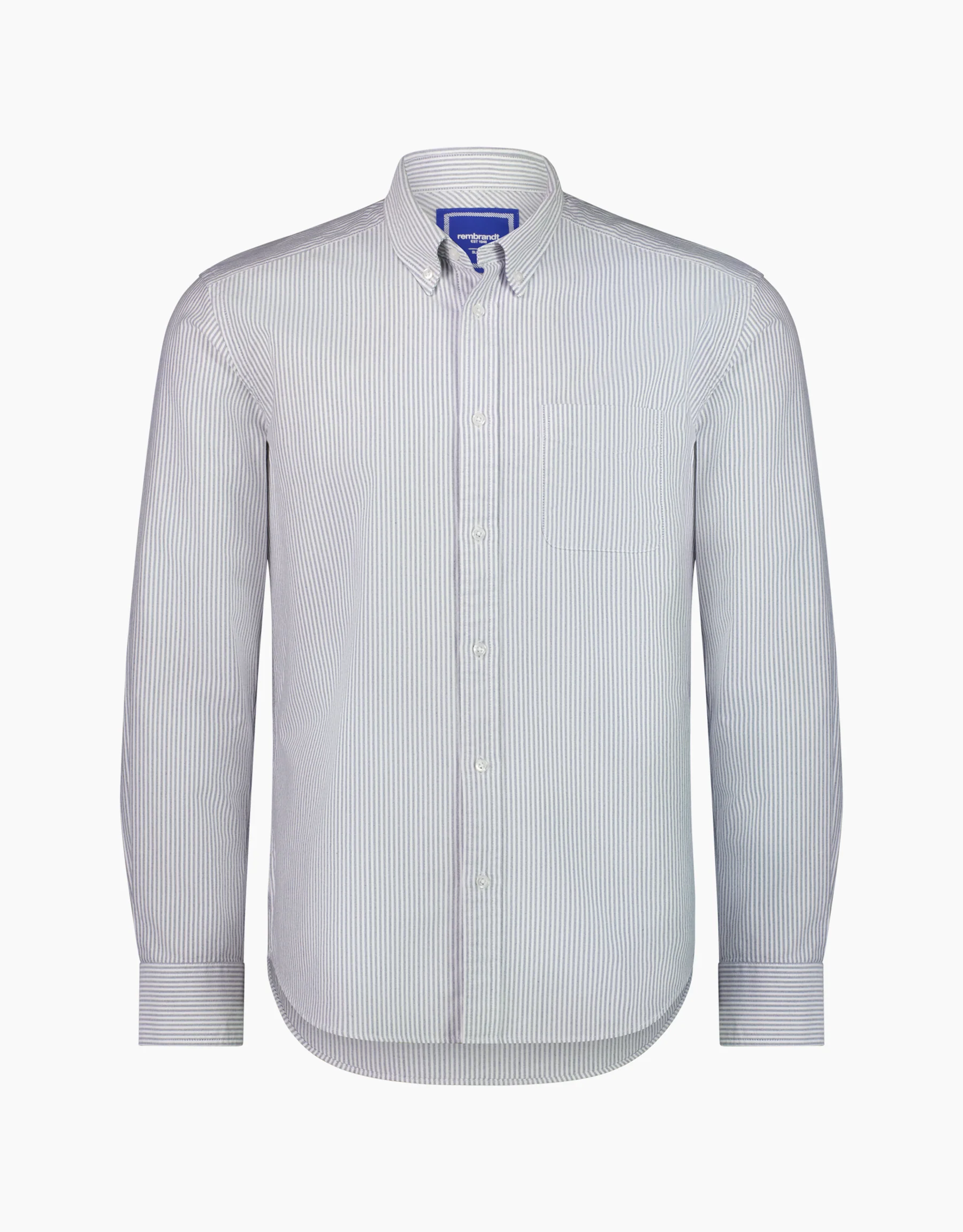 Ohope Black & White Striped Oxford Shirt - Image 8