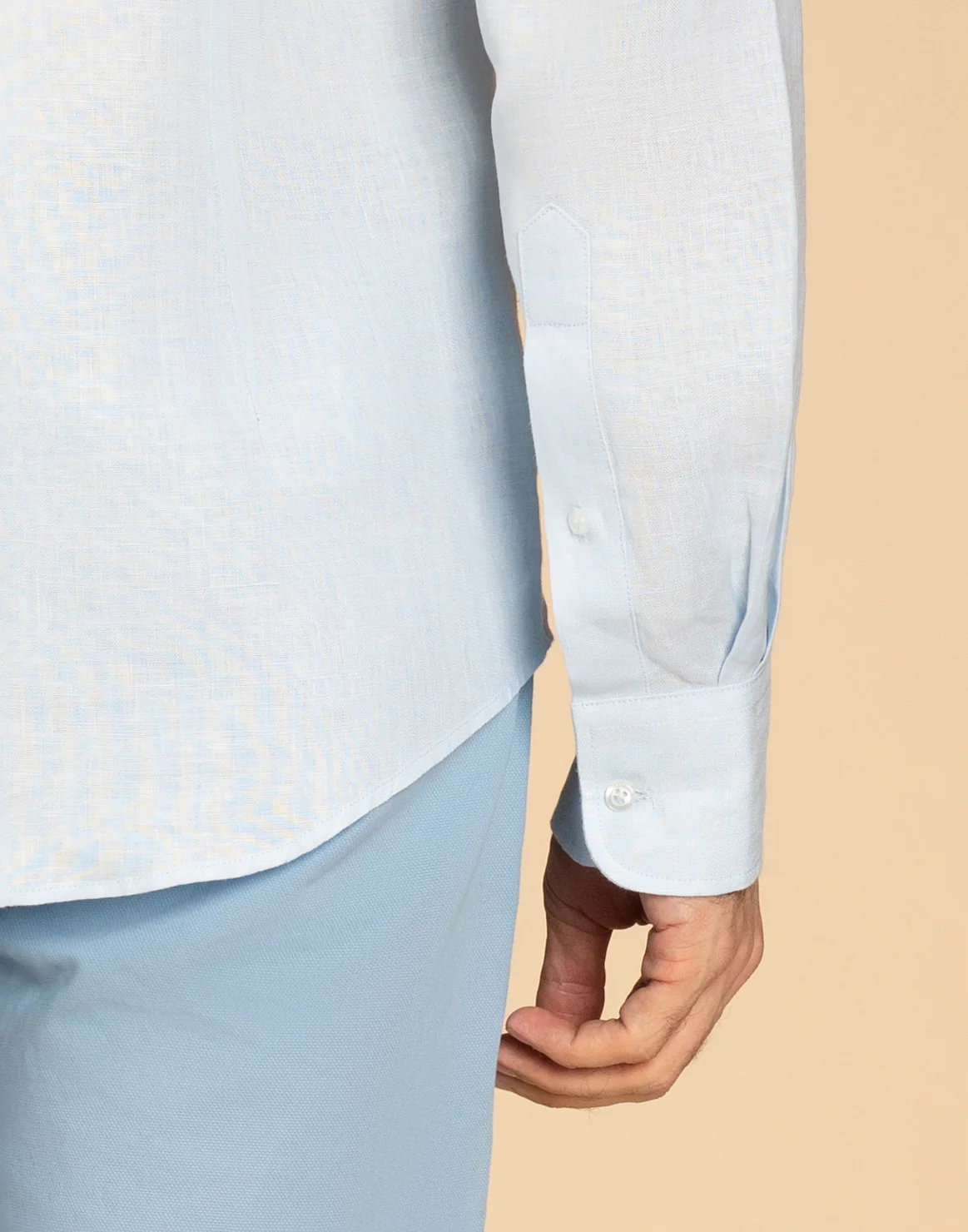 Ohope Light Blue Irish Linen Shirt - Image 8