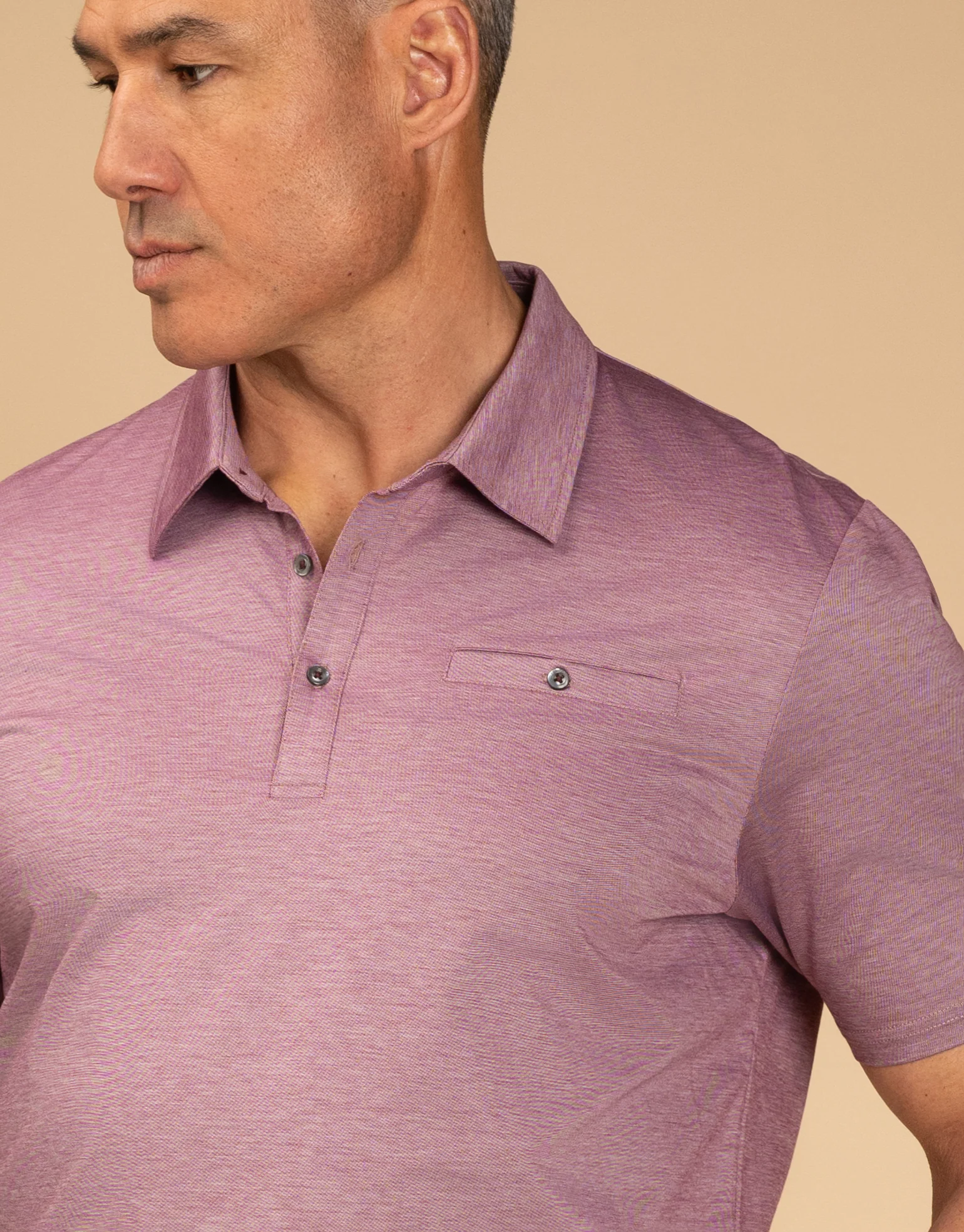 Portofino Mauve Polo Shirt - Image 6