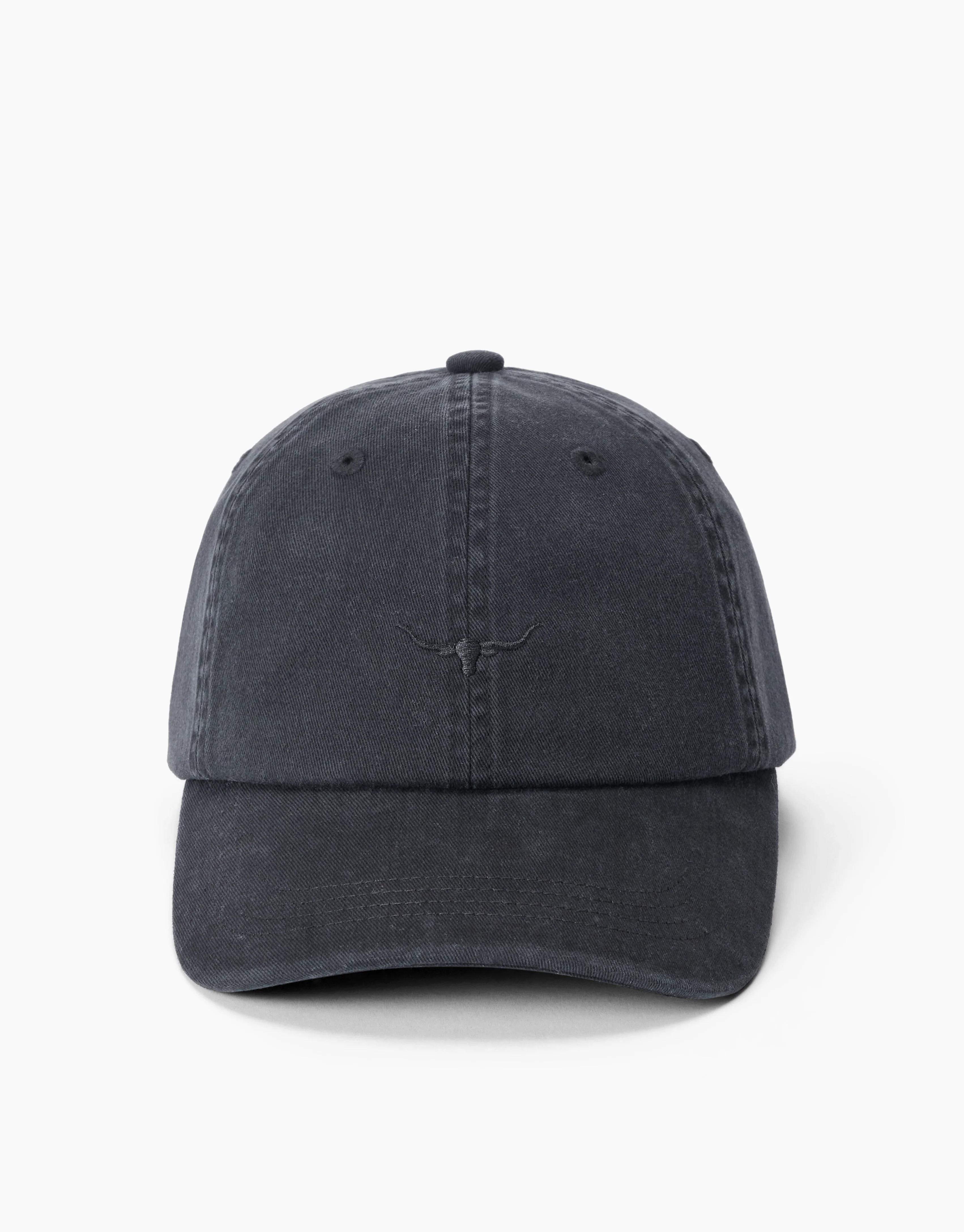 R.M. Williams Mini Longhorn Grey Twill Cap - Image 3