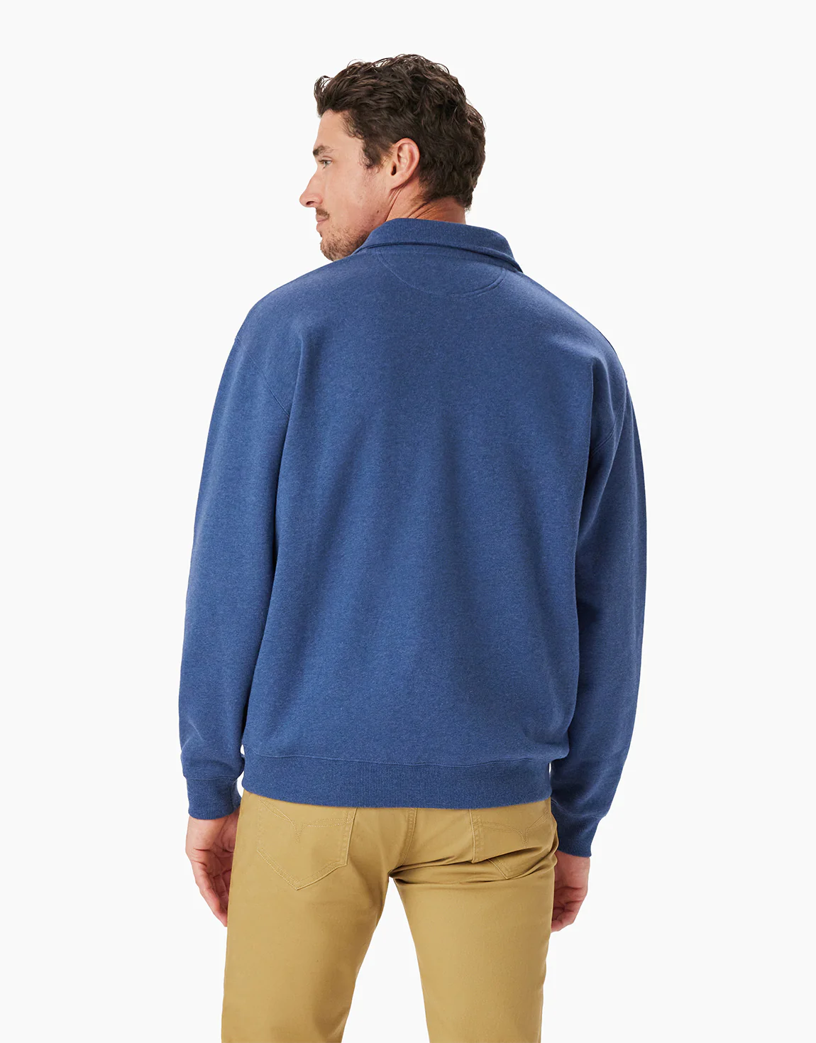 R.M. Williams Mulyungarie 1/4 Zip Blue Sweatshirt - Image 3