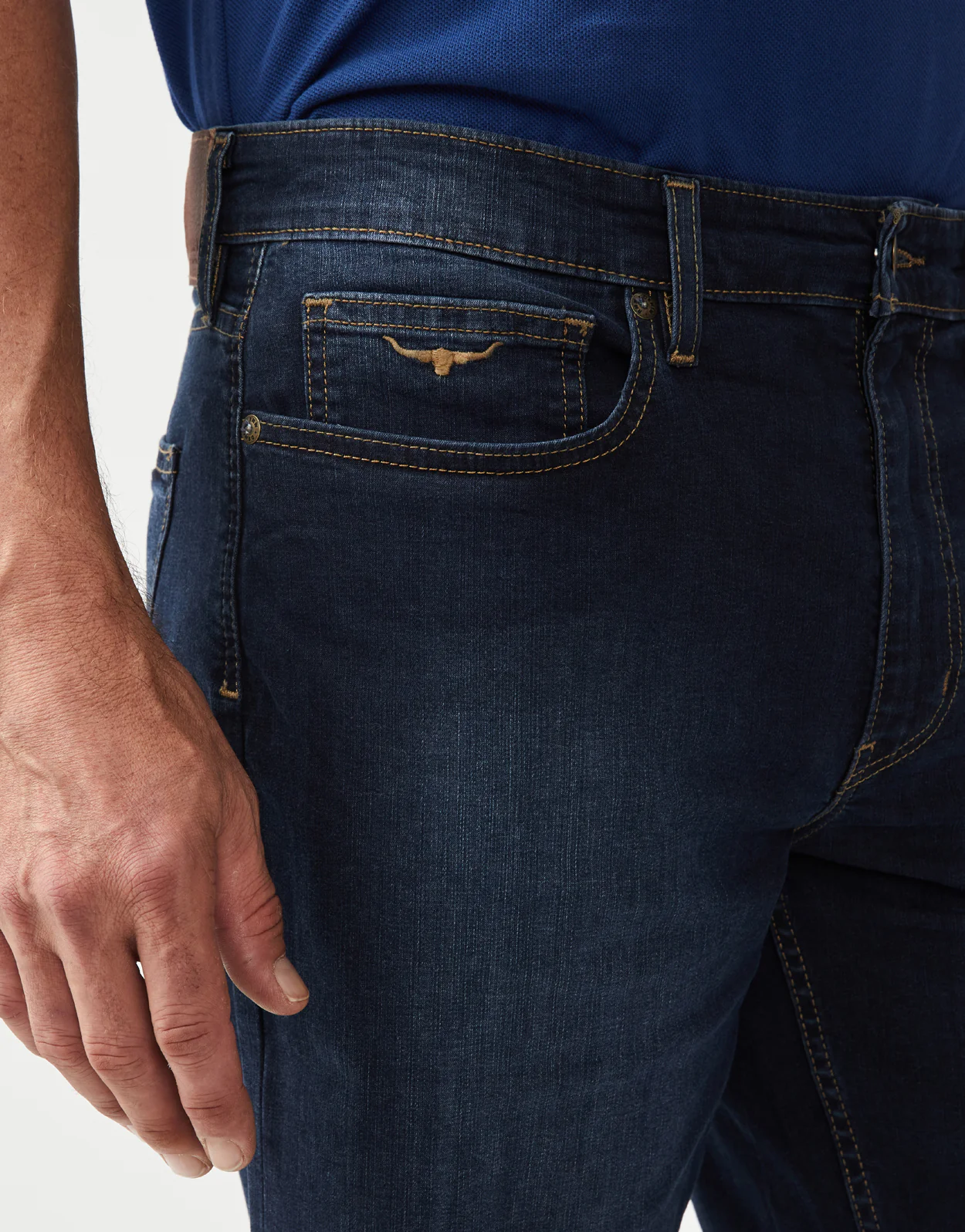 R.M. Williams Nicholson Indigo Stretch Denim Shorts - Image 5