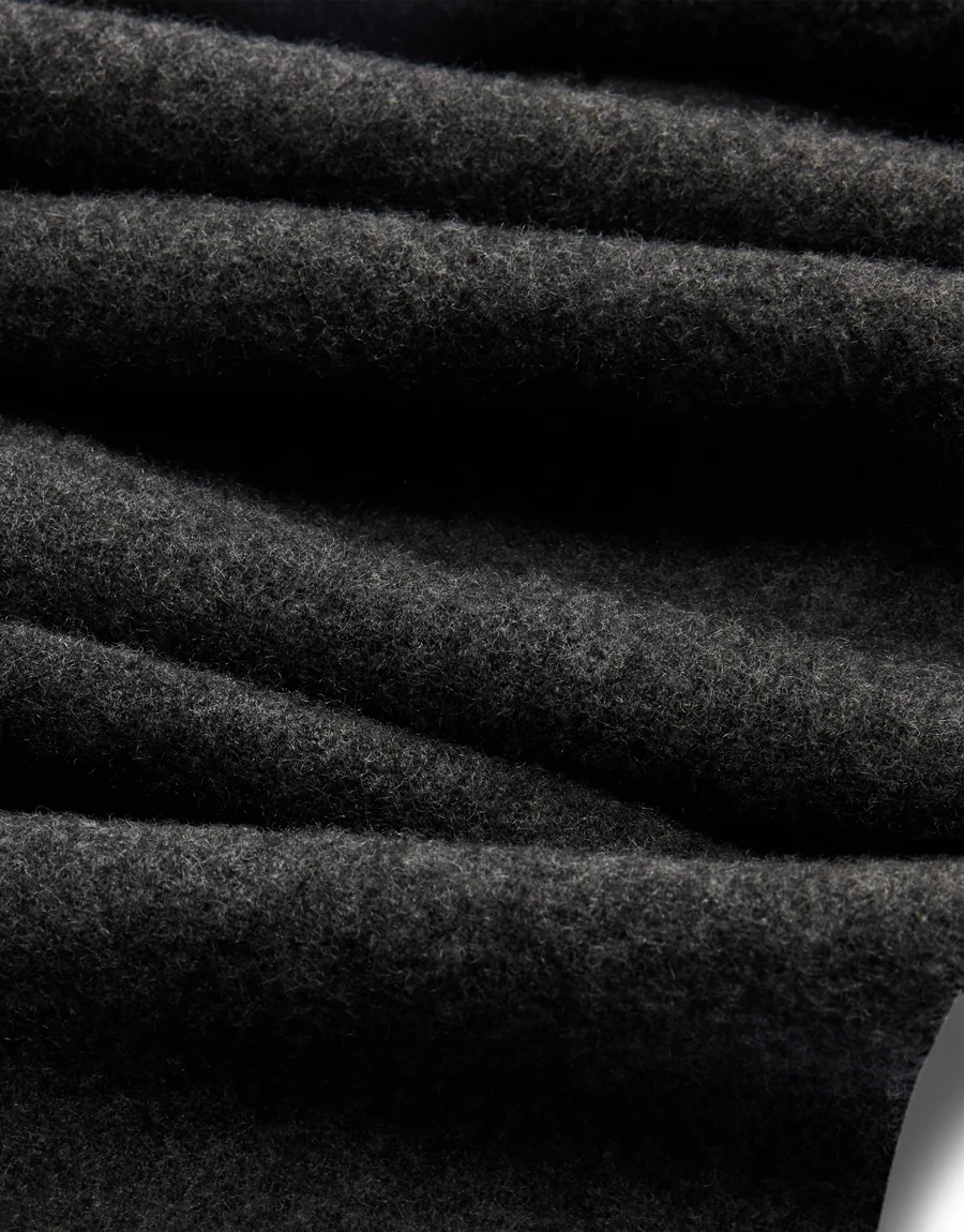 R.M.Williams R.M.W Logo Jacquard Black Scarf - Image 5