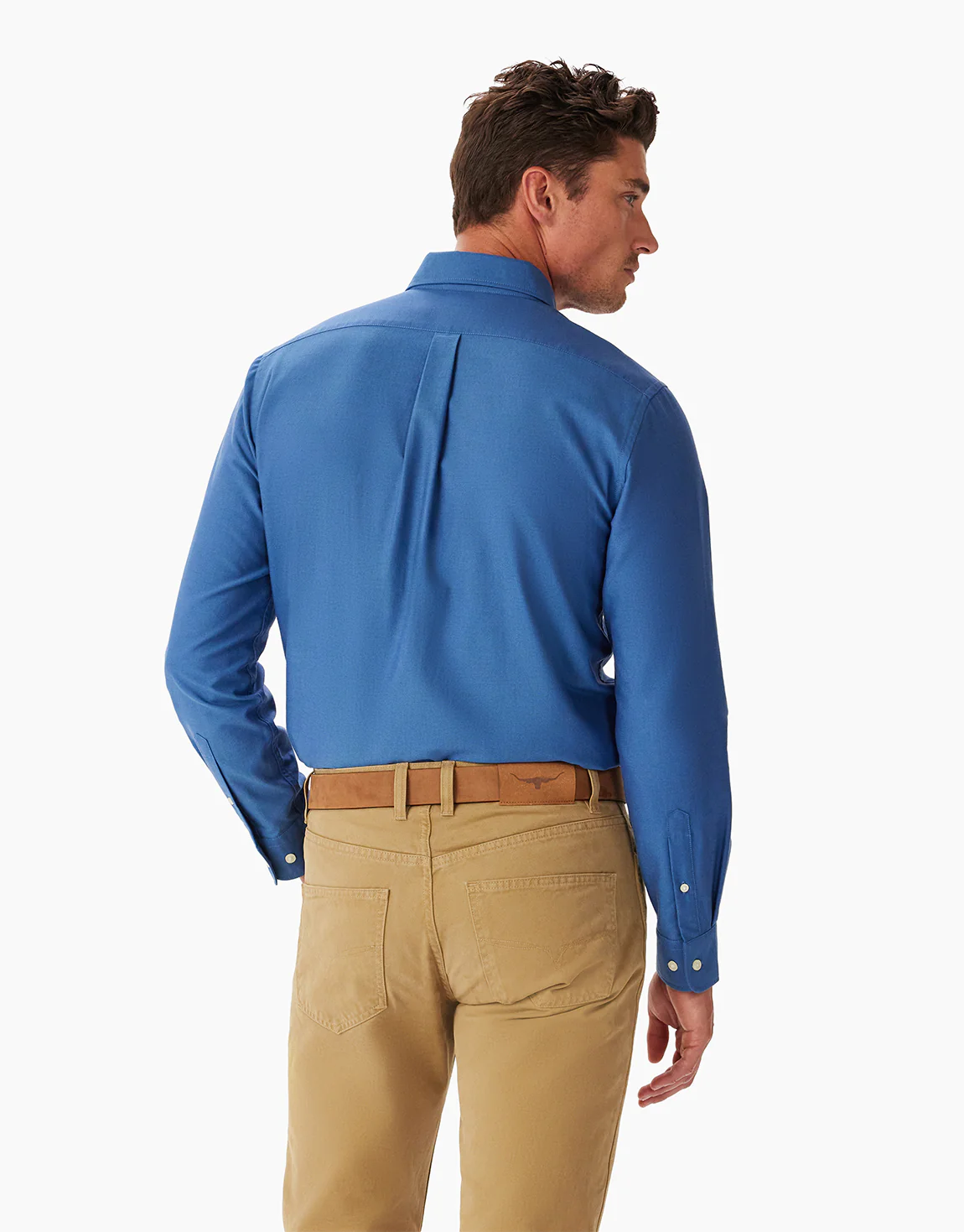 R.M. Williams Regular Oxford BDC Blue Shirt - Image 3