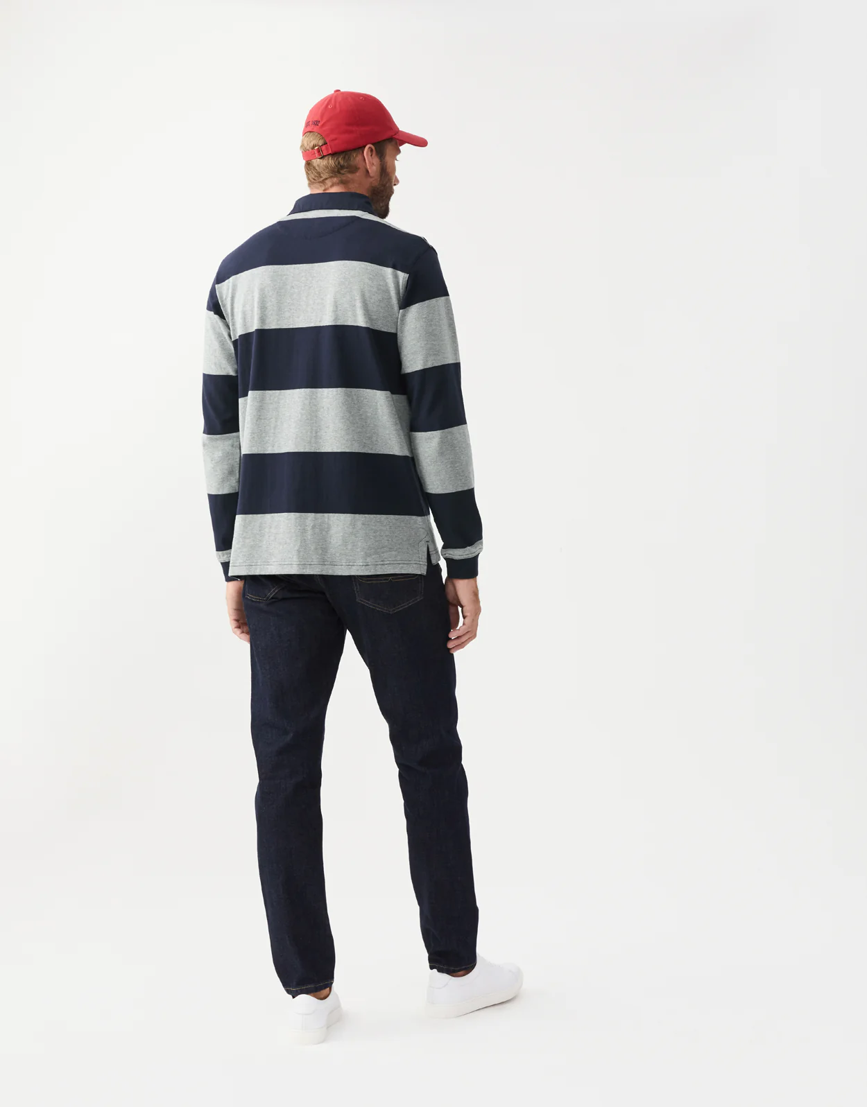 R.M. Williams Tweedale Navy/Grey Rugby Top - Image 4