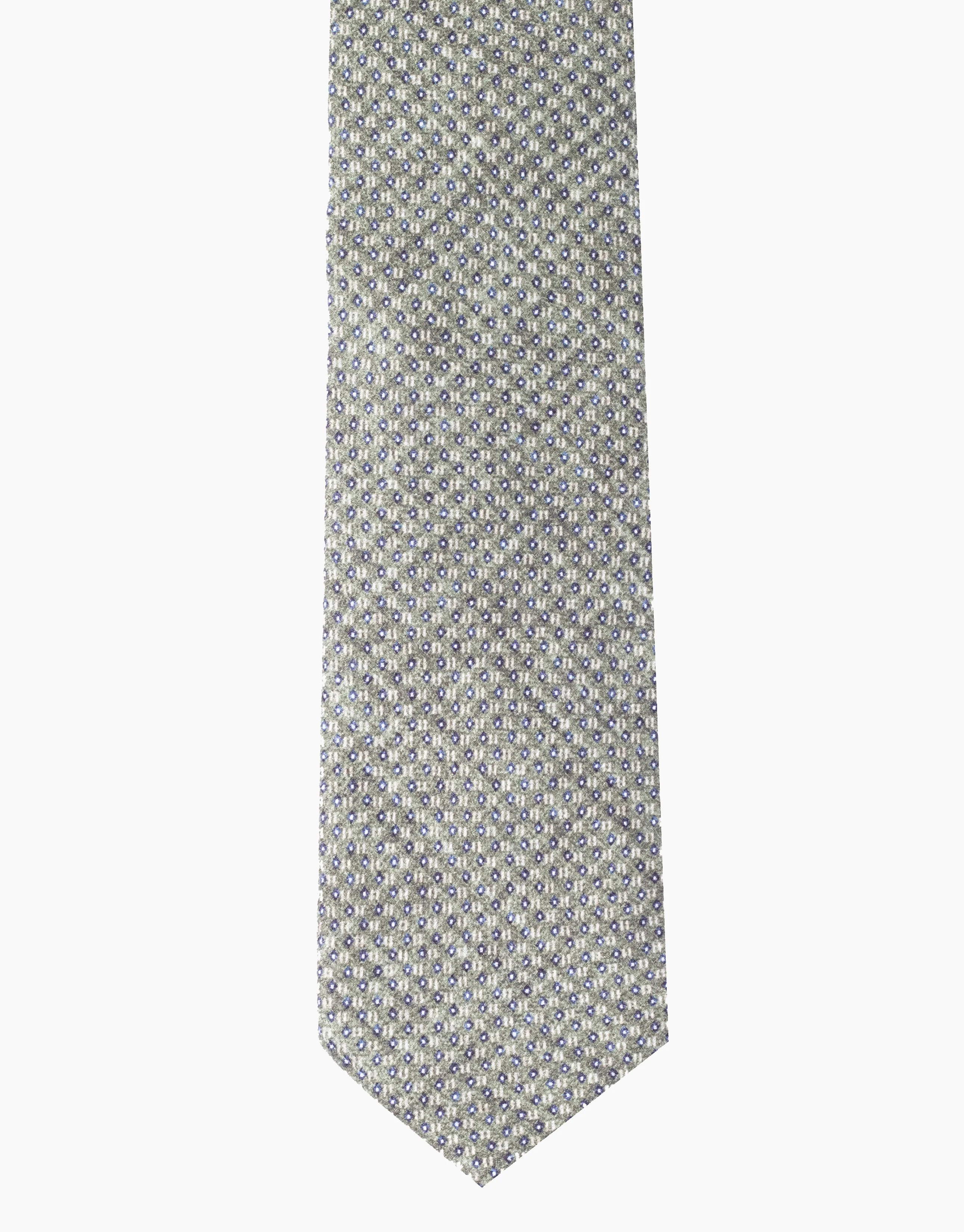 Sage Green Dot Italian Silk Tie - Image 3