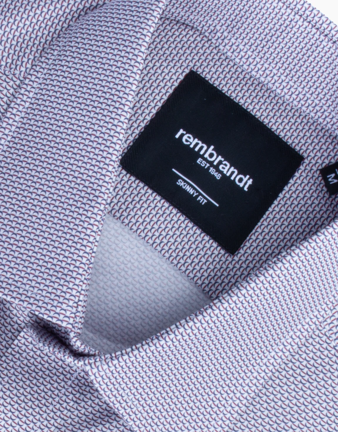 Sinatra Maroon & Navy Geo Print Shirt - Image 6
