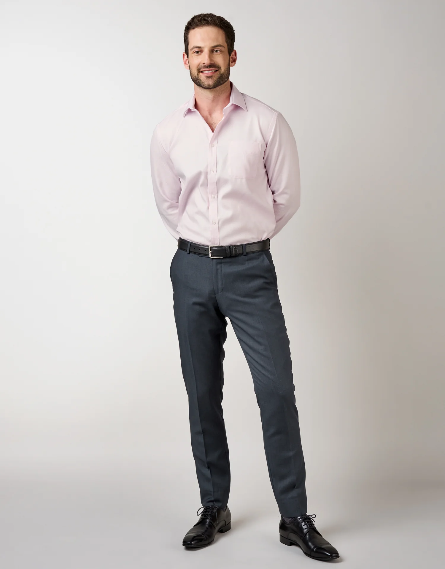 Sinatra Pink Textured Shirt - Image 3