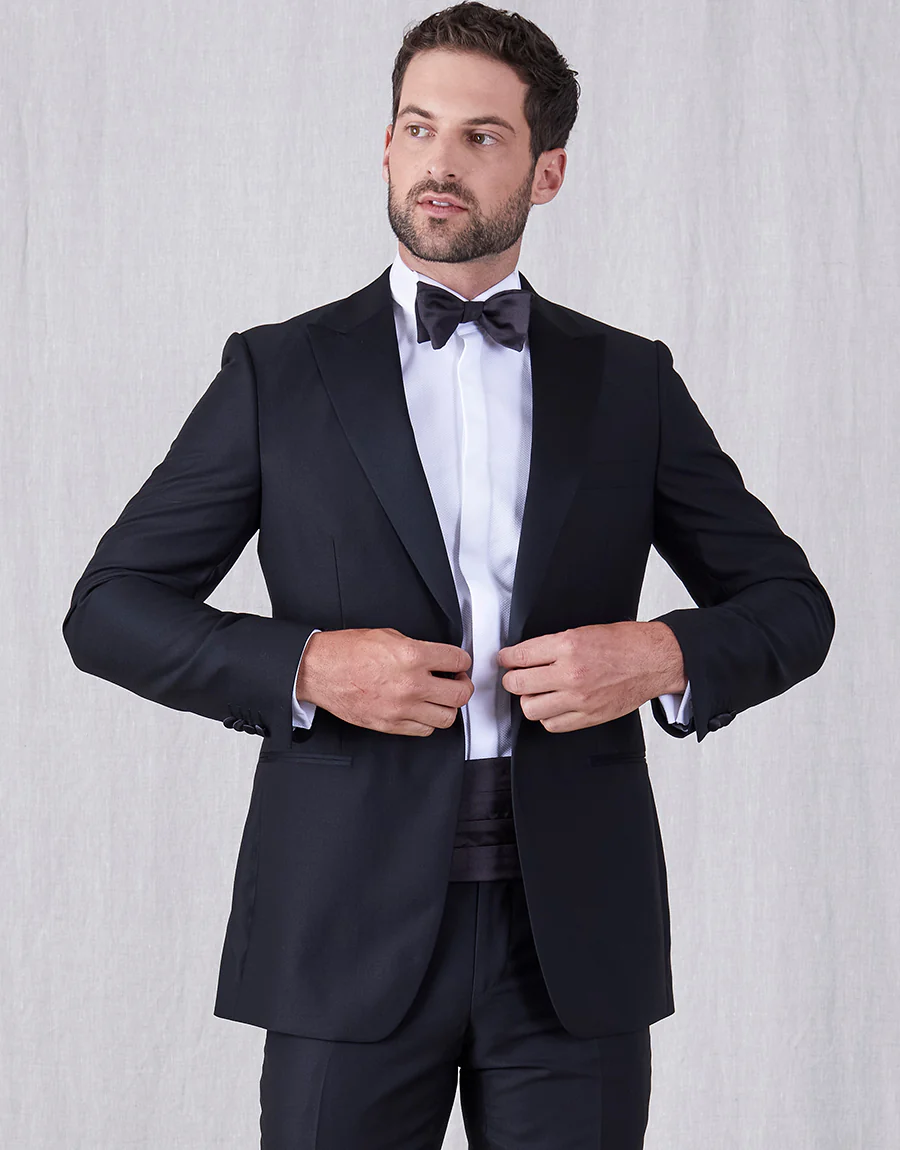Hire Strand White Twill Formal Shirt with Marcella Bib and Cuffs - Image 4