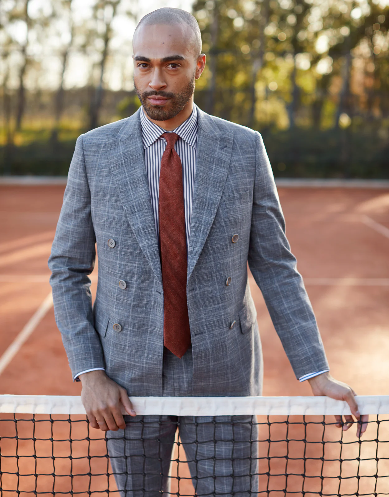Whetu Blue & Beige Check Blazer - Image 2